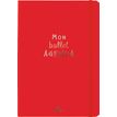 Bullet Agenda - 1 semaine sur 2 pages - 15 x 21 cm - rouge - Oberthur