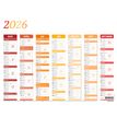 3664447194554-Calendrier Arc-en-ciel - 7 mois par face - 32 x 42 cm - Oberthur-P_405228540_2-1