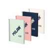 8411574110378-Milan 430 Since 1918 - Cahier de notes - reliure à spirale - A5 - 176 x 210 mm - 80 feuilles / 160 pages - uni - 2 trous - beige, rose, v-P_405229824_5-0
