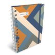 3592930026122-Agenda RDC reliure spirale année scolaire BOUCHUT "Motifs géométriques" 12,5 x 17,5 cm -P_405229847_1-0