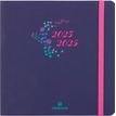 Agenda à élastique Tivoli - 1 semaine sur 2 pages - 16,5 x 16,5 cm - bleu nuit - Oberthur