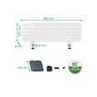 4002432138456-Leitz Ergo - Pegboard desk organizer - 2 crochets - carte MDF - blanc-P_405233192_1-12