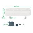 4002432138456-Leitz Ergo - Pegboard desk organizer - 2 crochets - carte MDF - blanc-P_405233192_7-5
