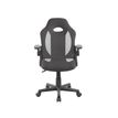 Fauteuil de bureau Junior FLIP - avec accoudoirs - noir et gris