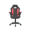 3760185028837-Fauteuil de bureau Junior FLIP - avec accoudoirs - noir et rouge-P_405240178_1-0