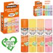 3134725025400-Cléopatre - Boite de 4 bâtons Pastel de colle TRANSPARENTE - Cléostick - Adhésive en 8-P_405242587_1-2