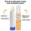 3134725025400-Cléopatre - Boite de 4 bâtons Pastel de colle TRANSPARENTE - Cléostick - Adhésive en 8-P_405242587_5-6