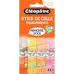3134725025400-Cléopatre - Boite de 4 bâtons Pastel de colle TRANSPARENTE - Cléostick - Adhésive en 8-P_405242587_6-0