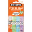 3134725025400-Cléopatre - Boite de 4 bâtons Pastel de colle TRANSPARENTE - Cléostick - Adhésive en 8-P_405242587_7-1