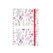 3147280295447-Agenda à élastique Oxford Flowers - 1 semaine sur 2 pages - 15 x 21  cm - Décor Herbier - Hamelin--0