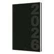 3664447211510-Agenda Dublin - 1 semaine sur 2 pages - 22 x 28 cm - noir - Oberthur--0