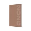 3664447211565-Agenda Dublin - 1 semaine sur 2 pages - 9,5 x 17,5 cm - marron - Oberthur--0