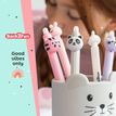 8422593119822-Back2Fun -  Stylo effaçable bleu avec tête de panda -  compagnon mignon et pratique pour l’école e--3