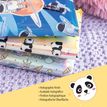 8422593075845-Journal secret Panda pour enfants avec cadenas -  clés et crayon -  carnet A5 holographique à 80 pages lignées -  cadeau --7