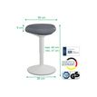 4002432138401-Leitz Ergo Active - Tabouret - ergonomique - triangulaire - pivotant - tissu recyclé à 1-P_405245712_1-7