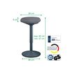 4002432138432-Leitz Ergo Active - Tabouret de bureau sur pied - ergonomique - triangulaire - pivotant - tissu -P_405245715_1-7