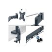 4002432134663-Leitz Ergo - Kit de montage (spring-assisted single arm) - pour Écran LCD - space saving - métal - gris fonc-P_405245720_8-2