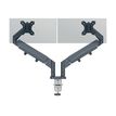 4002432134687-Leitz Ergo - Kit de montage (spring-assisted dual arm) - pour 2 écrans LCD - space saving - métal - gris fonc-P_405245721_8-3