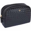 3664447203942-Oberthur Lisbonne Pochette Multi-Usages Noir – Élégante en Mix-Matière Tressé/Lisse, Compartiment Princ-P_405246754_1-0