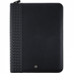 3664447203775-Oberthur Lisbonne - Conférencier A4 Zippé Noir – Élégant en Mix-Matière Tressé/Lisse avec Stylo Tactile et B-P_405246761_1-0