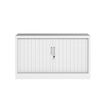 3700339996070-Réhausse pour armoire à rideaux metalliques -  L120 x H43 x P43cm - corps blanc/rideau b-P_405247693_2-1