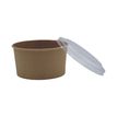 25 Bols salade Kraft 1140 ml + couvercle