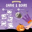 8052694040093-Legami - Kit de sculpture pour citrouille d’Halloween - Carve & Scare--1