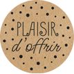5014702152764-Plaisir d’Offrir – 500 étiquettes rondes autocollantes kraft à pois noirs – rouleau pratique--0