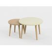 0404052550955-Lot de 2 tables basses - 60X42cm & 45X37cm - Sable et Camel--0