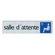 40581194-Pickup - Plaque de signalisation - 165 x 44 mm - salle d'attente-P_4058119_1-0