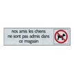 40583006-Pickup - Plaque de signalisation - 165 x 44 mm - chiens interdits-P_4058300_1-0