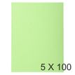 Exacompta Forever - 5 Paquets de 100 Chemises - 220 gr - vert vif