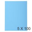 Exacompta Forever - 5 Paquets de 100 Chemises - 170 gr - bleu vif