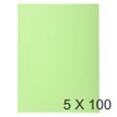 3288584201137-Exacompta Forever - 5 Paquets de 100 Chemises - 170 gr - vert vif--0