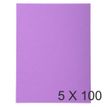Exacompta Forever - 5 Paquets de 100 Chemises - 170 gr - lilas
