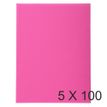 Exacompta Forever - 5 Paquets de 100 Chemises - 170 gr - fuchsia