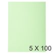 Exacompta Forever - 5 Paquets de 100 Chemises Folio - 170 gr - vert pré