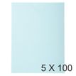 Exacompta Forever - 5 Paquets de 100 Chemises Folio - 170 gr - bleu clair