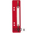 Exacompta - 5000 Fixe-dossiers à lamelle polypropylène - rouge