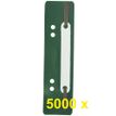 Exacompta - 5000 Fixe-dossiers à lamelle polypropylène - vert