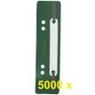 Exacompta - 5000 Fixe-dossiers à lamelle polypropylène - vert