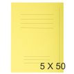3288584351054-Exacompta Forever - 5 Paquets de 50 Chemises imprimées - 220 gr - jaune--0