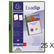 Exacompta Exaclip - 25 Chemises de présentation - A4 - vert