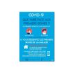 Avery - 2 Affiches de sécurité amovibles A3 - symptômes du COVID