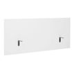 3483600713353-Écran de séparation pour bureau YES ! - L120 x H60 - blanc-Angle gauche-0