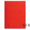 Exacompta Forever - 50 Chemises imprimées 2 rabats - 290 gr - rouge
