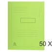 Exacompta Forever - 50 Chemises imprimées 2 rabats - 290 gr - vert vif