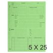Exacompta - 5 Paquets de 25 Dossiers de procédure - vert tilleul