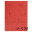 Exacompta - 5 Paquets de 25 Dossiers de procédure - rouge