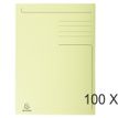 Exacompta Forever - 100 Chemises imprimées format folio - 280 gr - jaune